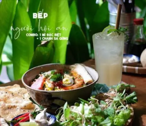 Hình ảnh Combo mì quảng đặc biệt - nước chanh sả gừng
