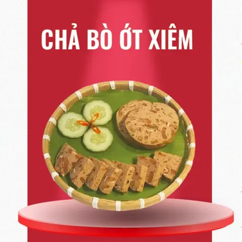 Hình ảnh Chả Bò Ớt Xiêm 200gr
