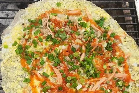 Hình ảnh Bánh tráng nướng truyền thống