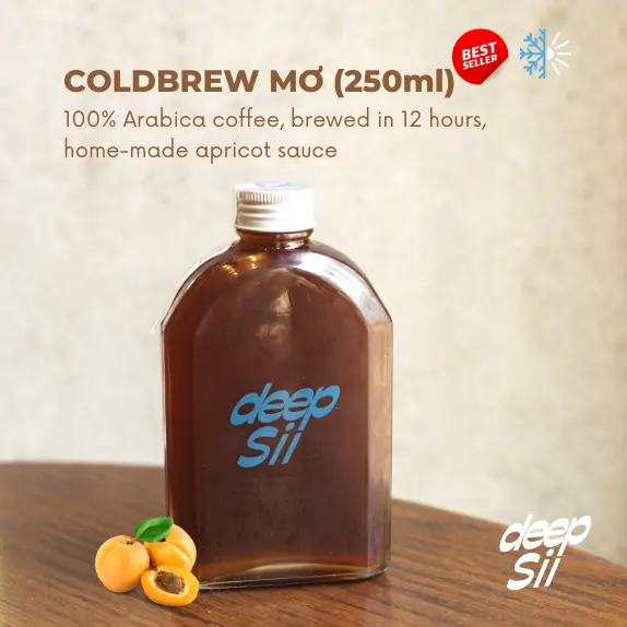 Hình ảnh Coldbrew Mơ (Chai 250ml)