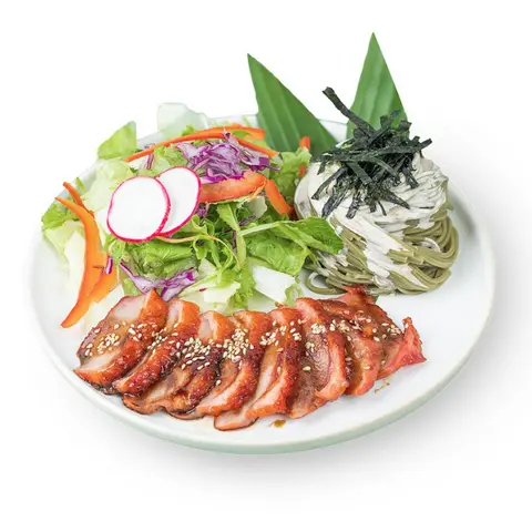 Hình ảnh Smoked goose breast cha soba