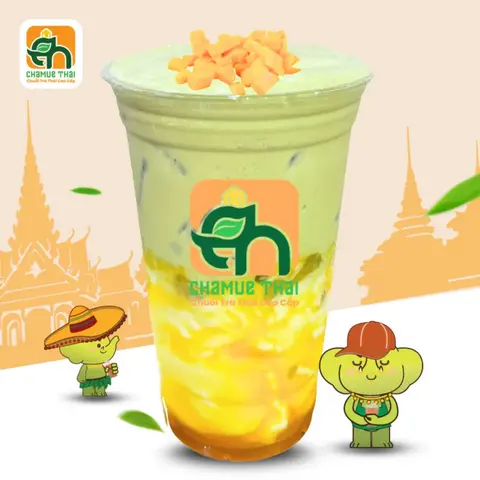 Hình ảnh Trà sữa xoài Thái xanh