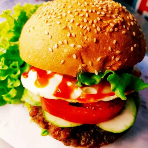 Hình ảnh Hamburger 2 trứng