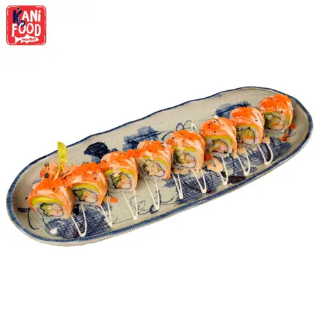 Hình ảnh Roll cá hồi bơ tobiko