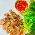 Hình ảnh Bánh hỏi thịt xiên nướng - nem lụi nướng mật ong