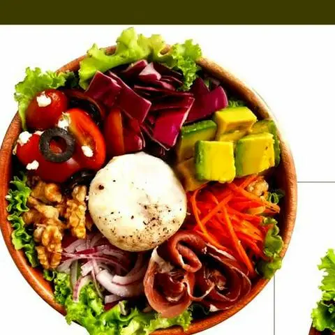 Hình ảnh Rainbow salad bowl prosciuto