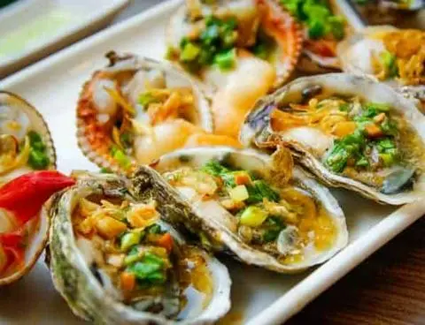 Hình ảnh Sò Lông nướng mỡ hành