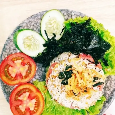 Hình ảnh Cơm chiên rong biển chay