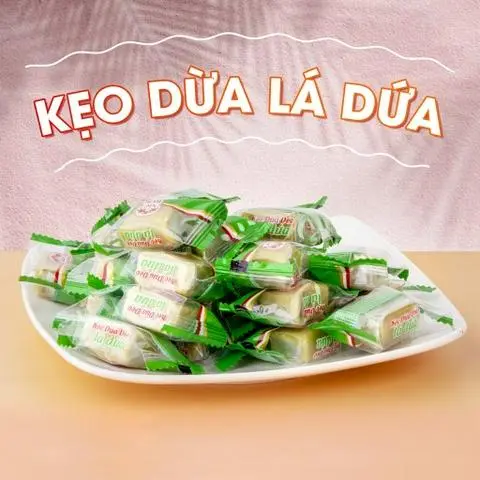 Hình ảnh Kẹo dừa vị lá dứa