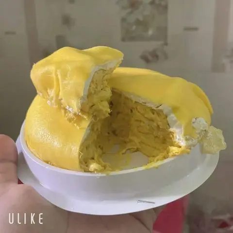 Hình ảnh Bánh crepe sầu riêng ngàn lớp vàng - 14cm